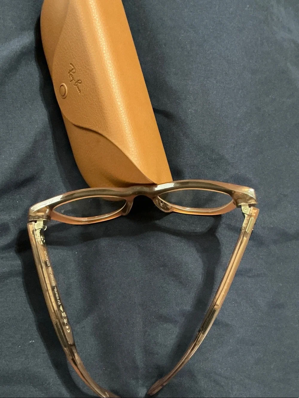 Ray-Ban Brown/Tan Hard Sunglasses Case